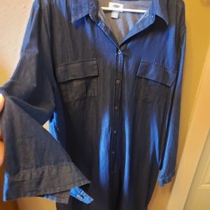 NWT, size 24, Old Navy denim sack dress.